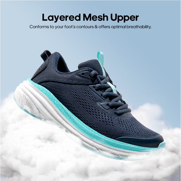 [FlexLife] Women's Lightweight Mesh Running Shoes - NAVY - 1